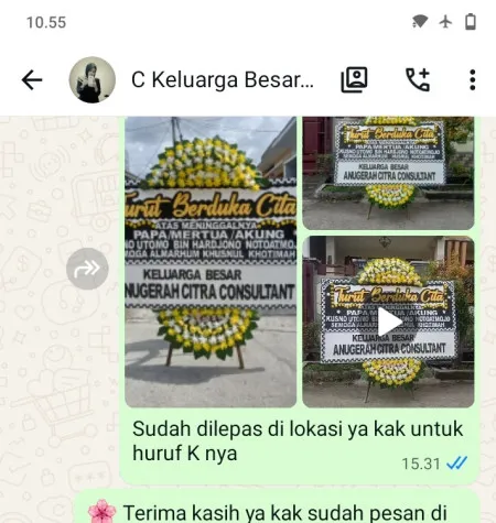 Pengiriman Papan Bunga Duka Mlonggo